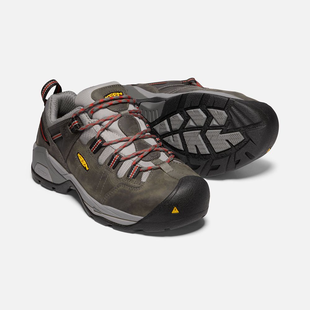 Keen Werkschoenen Heren Donker Grijs - Detroit Xt Internal Met (Steel Toe) - 81697-TIYK